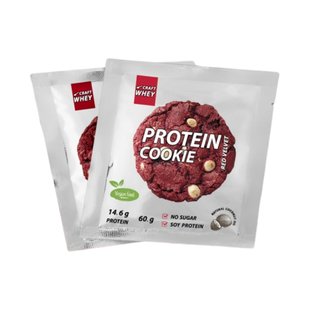 Протеїновий батончик Craft Whey Protein Cookie Червоний бархат 60 г