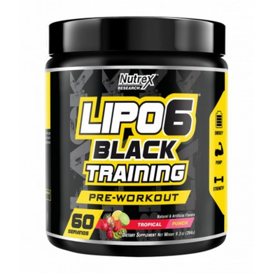 Передтренувальний комплекс Nutrex Lipo-6 Black Training Wild Grape 60 порцій