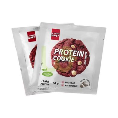 Протеиновый батончик Craft Whey Protein Cookie Красный бархат 60 г