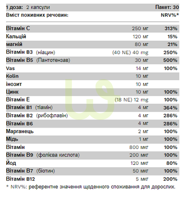 Вітаміни для щоденного прийому Pure Gold Daily Vitamin 60 капсул