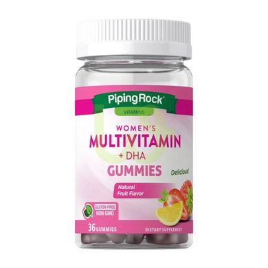 Жевательные мульвитамины для женщин Piping Rock Womens Multivitamin DHA 36 шт