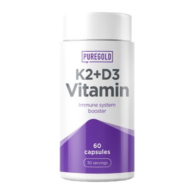 Вітаміни K2 D3 Pure Gold K2 D3 Vitamin 60 капсул