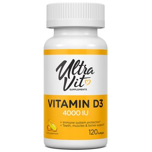 Вітамін D3 VPLab Vitamin D3 4000 UI 120 капсул