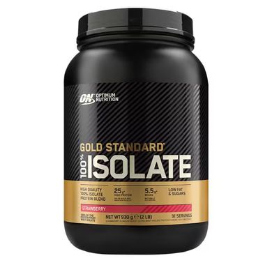 Протеин изолят Optimum Nutrition Gold Standard 100% Isolate Клубника 930 г