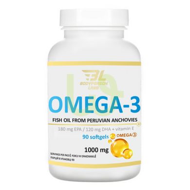 Омега-3 жирні кислоти Bodyperson Labs Omega 3 90 капсул