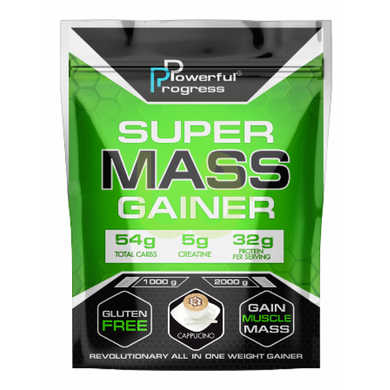 Гейнер Powerful Progress Super Mass Gainer Капучіно 1000 г