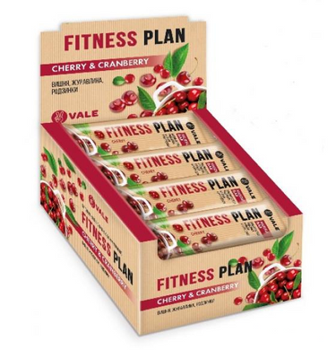 Мюслі батончик VALE Fitness Plan Muesli Bar Вишня-Журавлина 30x30 г