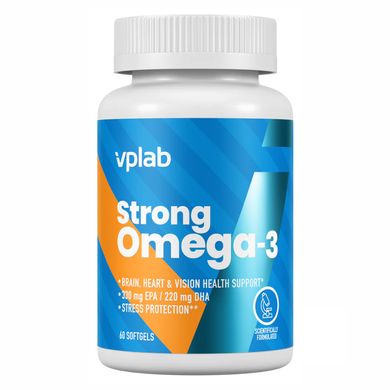 Омега-3 жирные кислоты VPLab Strong Omega 3 60 капсул