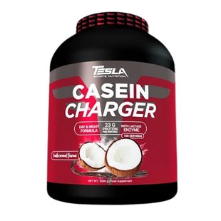 Казеїновий протеїн Tesla Casein Charger Ваніль-Кокос 1000 г