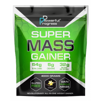 Гейнер Powerful Progress Super Mass Gainer Крем-брюле 4000 г