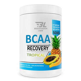 Аминокислота Bodyperson Labs BCAA Recovery Тропические фрукты 500 г