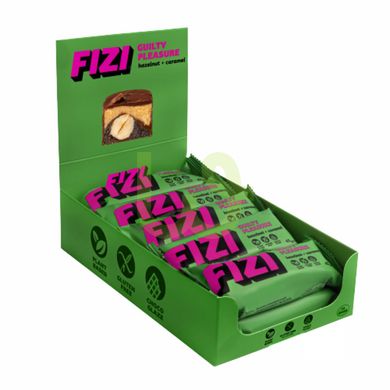 Шоколадний батончик FIZI Chocolate Bar Горіх-Карамель10х45 г