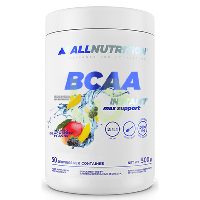 Аминокислота Allnutrition BCAA Max Support Instant Манго-Ежевика 500 г