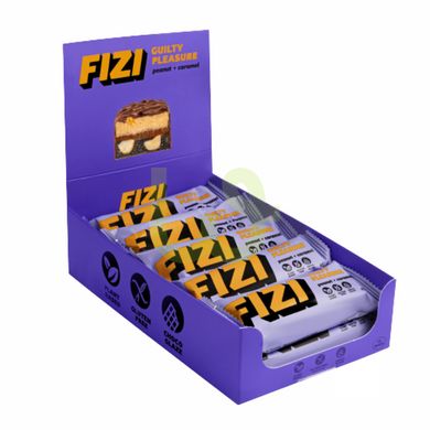 Шоколадний батончик FIZI Chocolate Bar Арахіс-Карамель 10х45 г