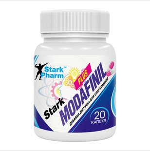 Модафініл для енергії Stark Pharm Modafinil Plus 20 капсул