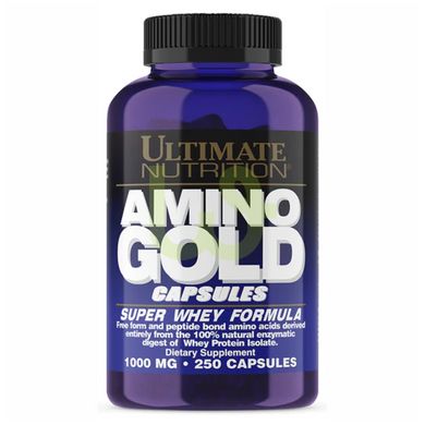 Амінокислота Ultimate Nutrition Amino Gold 1000 мг 250 капсул