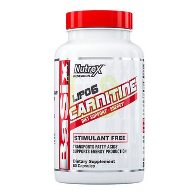 Жироспалювач L-карнітин Nutrex Lipo 6 Carnitine 60 капсул