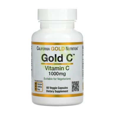 Витамин C California Gold Nutrition Vitamin C 1000 мг 60 капсул