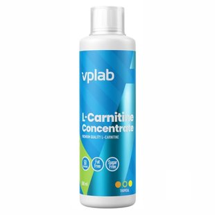 Жироспалювач L-карнітин VPLab L-Carnitine Concentrate Топічні фрукти 500 мл