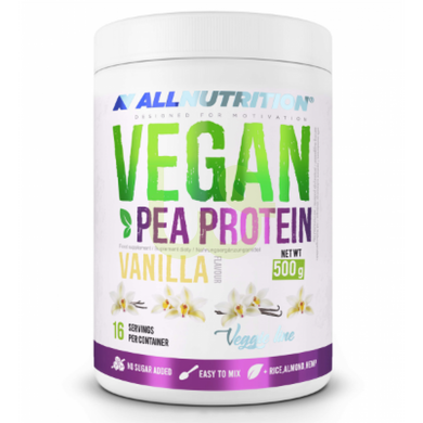 Рослинний протеїн Allnutrition Vegan Pea Protein Солона карамель 500 г