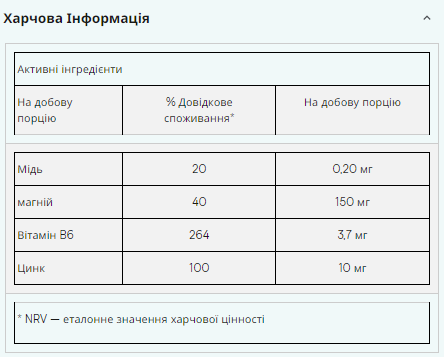 Цинк и магний Myprotein Zinc and Magnesium 800 мг 90 капсул