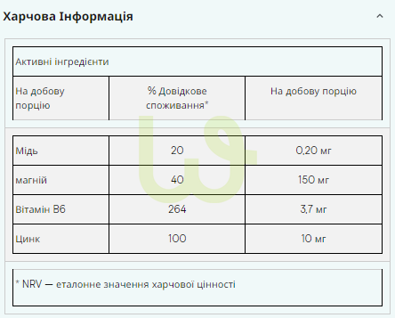 Цинк та магній Myprotein Zinc and Magnesium 800 мг 90 капсул