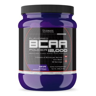 Амінокислота Ultimate Nutrition BCAA Powder 12000 Виноград 228 г