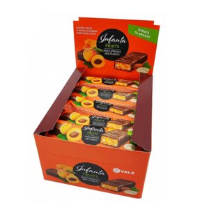 Батончик з сухофруктів VALE Infanta Fruits Абрикос-Арахіс 24x40 г