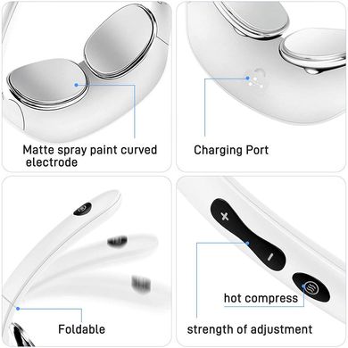 Массажер для шеи с прогревом 42°С 5 режимов