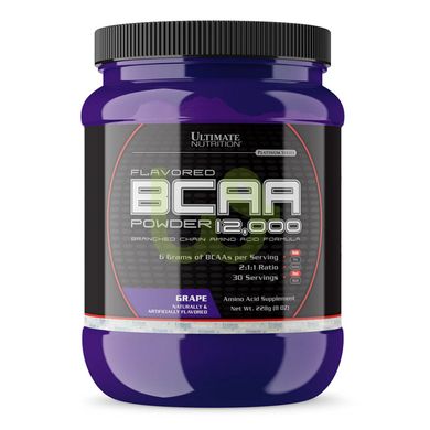 Амінокислота Ultimate Nutrition BCAA Powder 12000 Виноград 228 г