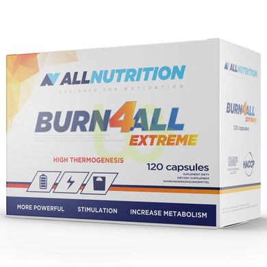 Жироспалювач Allnutrition Burn4all Extreme 120 капсул