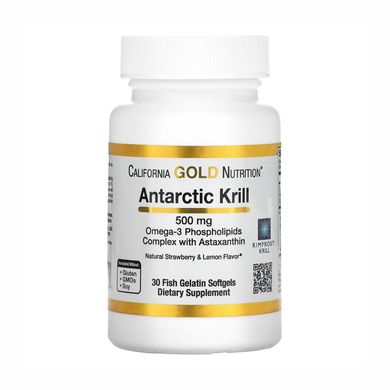 Омега-3 из криля California Gold Nutrition Antarctic Krill 500 мг 30 капсул