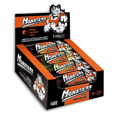 Протеїновий батончик Monsters Strong Max Курага 20х80 г