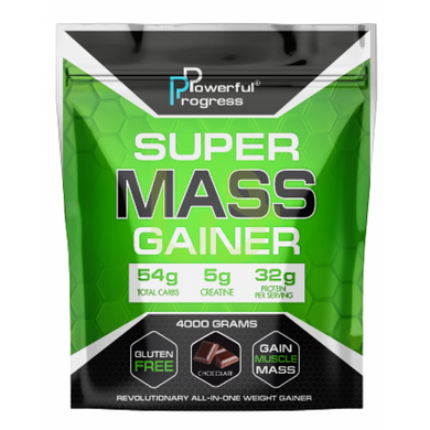 Гейнер Powerful Progress Super Mass Gainer Шоколад 4000 г