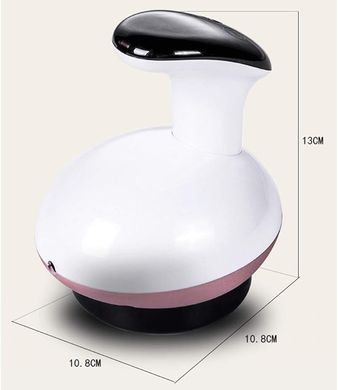 Массажер антицеллюлитный Гуаша Scraping Artifact белый с инфракрасным прогревом, 9 режимов вакуума, портативный