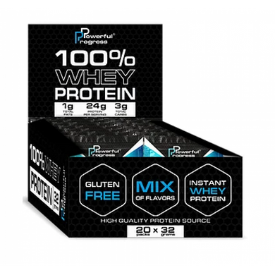 Протеїн сироватковий ізолят Powerful Progress Whey Protein Instant Змішано 20 x 32 г