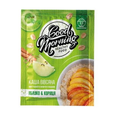 Овсяная каша Vale Good Morning Oatmeal Яблоко-Корица 30 шт x 40 г