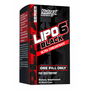 Жироспалювач Nutrex Lipo 6 Black Ultra Concentrate 60 капсул