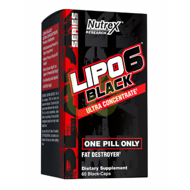 Жироспалювач Nutrex Lipo 6 Black Ultra Concentrate 60 капсул