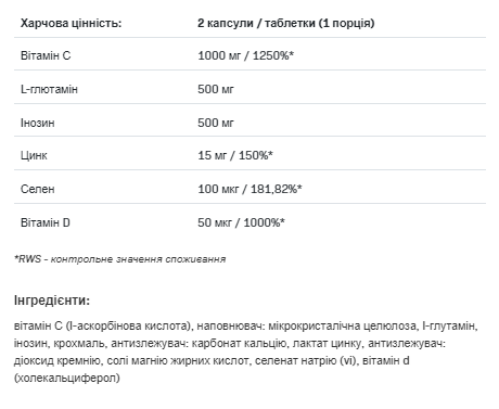 Вітаміни для підтримки імунітету SFD Nutrition Odpornosc MAx 90 таблеток