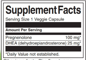 ДГЭА и прегненолон Swanson DHEA Pregnenolone Complex 60 капсул