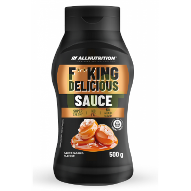 Фітнес соус безцукровий Allnutrition F**King Delicious Sauce Солона карамель 500 г