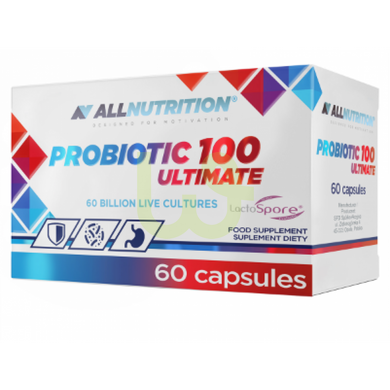 Пробіотик Allnutrition Probiotic 100 ultimate 60 капсул