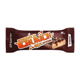 Протеїновий батончик Sporter Zero Crunch 40% Protein Брауні 24x45 г