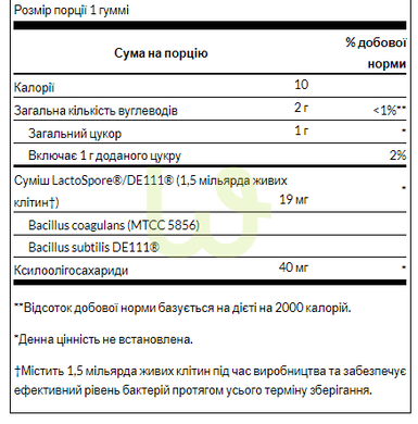 Пробіотик та пребіотик Swanson Probiotic + Prebiotic Чорниця 60 жувальних таблеток