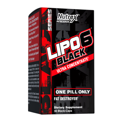 Жироспалювач Nutrex Lipo-6 Black UC 30 таблеток