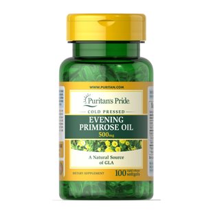 Масло примулы ночной Puritans Pride Evening Primrose Oil 500 мг 100 капсул