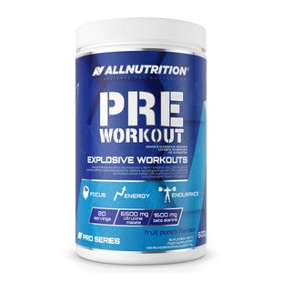 Предтренировочный комплекс Allnutrition PRE Workout Жевательная резинка 600 г