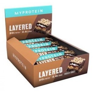 Протеиновый батончик Myprotein Layered Bar Шоколад-Арахис 12x60 г