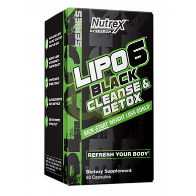 Жиросжигатель Nutrex Lipo-6 Black Cleanse Detox 60 таблеток